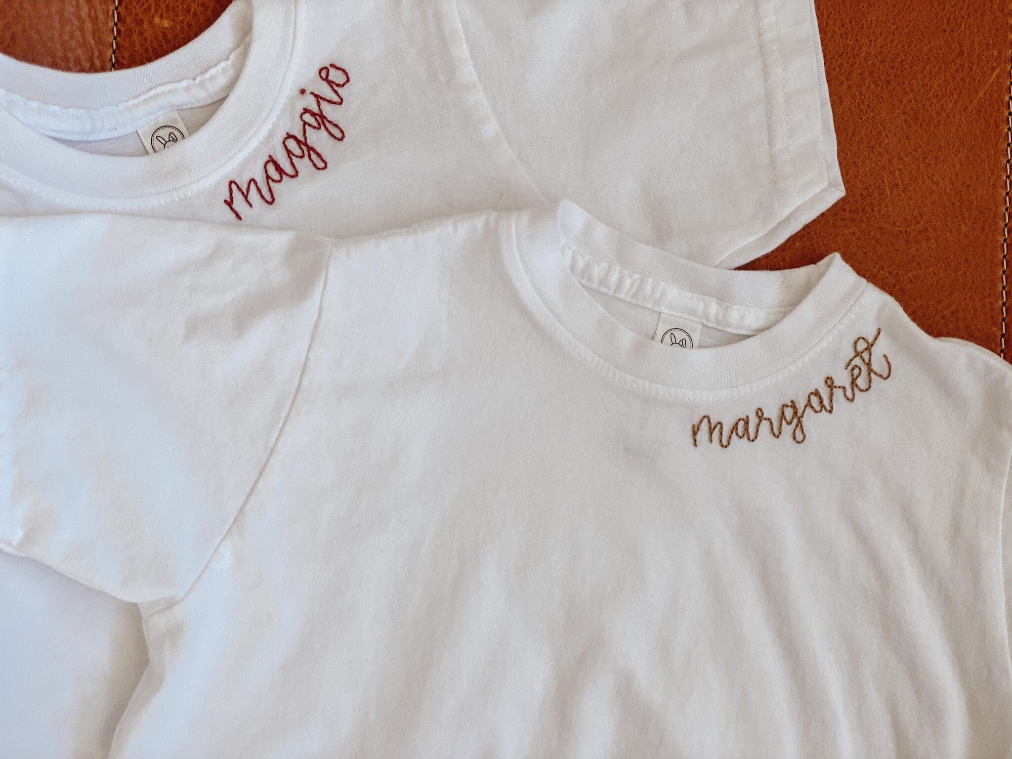 Hand Embroider Name Shirt Custom Name Collar Shirt Kid Etsy