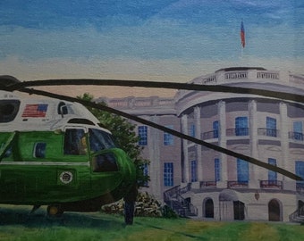 Marine One South Grounds Departure