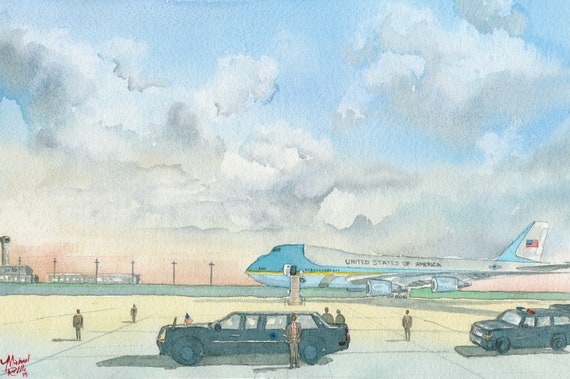 Presidential Arrival via Air Force One