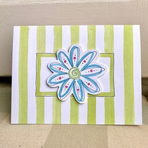 Carte de notes pliée Crazy Daisy (paquet de 10)