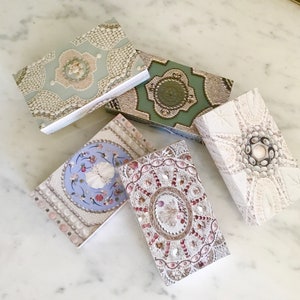 Cerillas cubiertas de tarjetas, cerillas decorativas con diseños de conchas