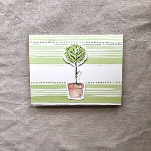 Topiary or Watering Can Folded Card (Pack of 10)