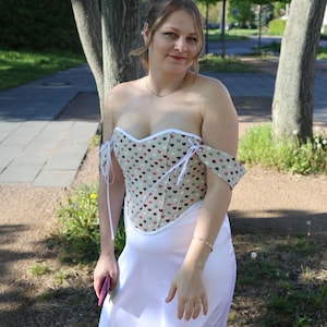 Reversible Gobelin Tapestry Corset: Renaissance Boned Overbust Top