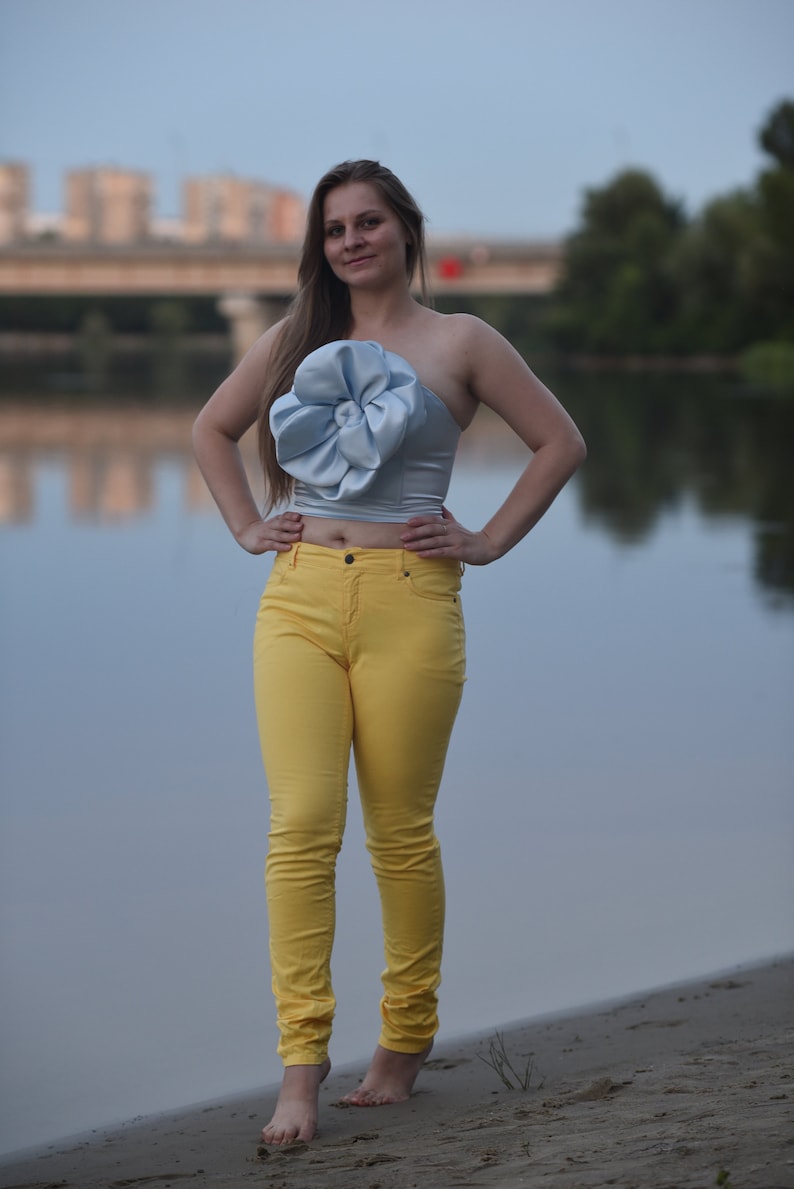 3D Flower Corset Top