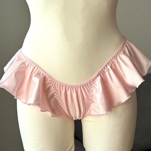 Satin panties, satin thong, pink panties, sexy lingerie, honeymoon lingerie, sexy underwear, panty wedding lingerie , panties as a gift.