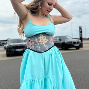 Underbust belt, romantic belt, luxury belt , waist belt corset,  costume corset belt, embroidered underbust corset,corset belt