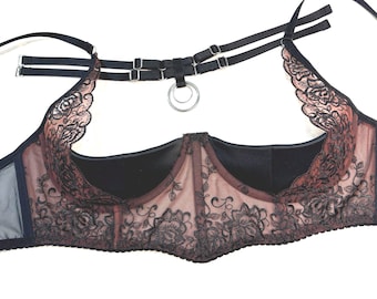 Open lingeries set 18+, Cupless lingerie, Lace Open Cupless bra, Open cupless corset bra, Cup bra with extra support, Quarter cup bra