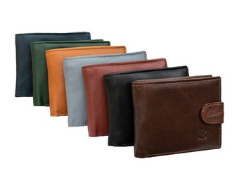 Mens Real Leather Genuine Bi - Fold Wallet 10 Card Holder RFID Gift Box  with Free Travel pouch By Tanner London