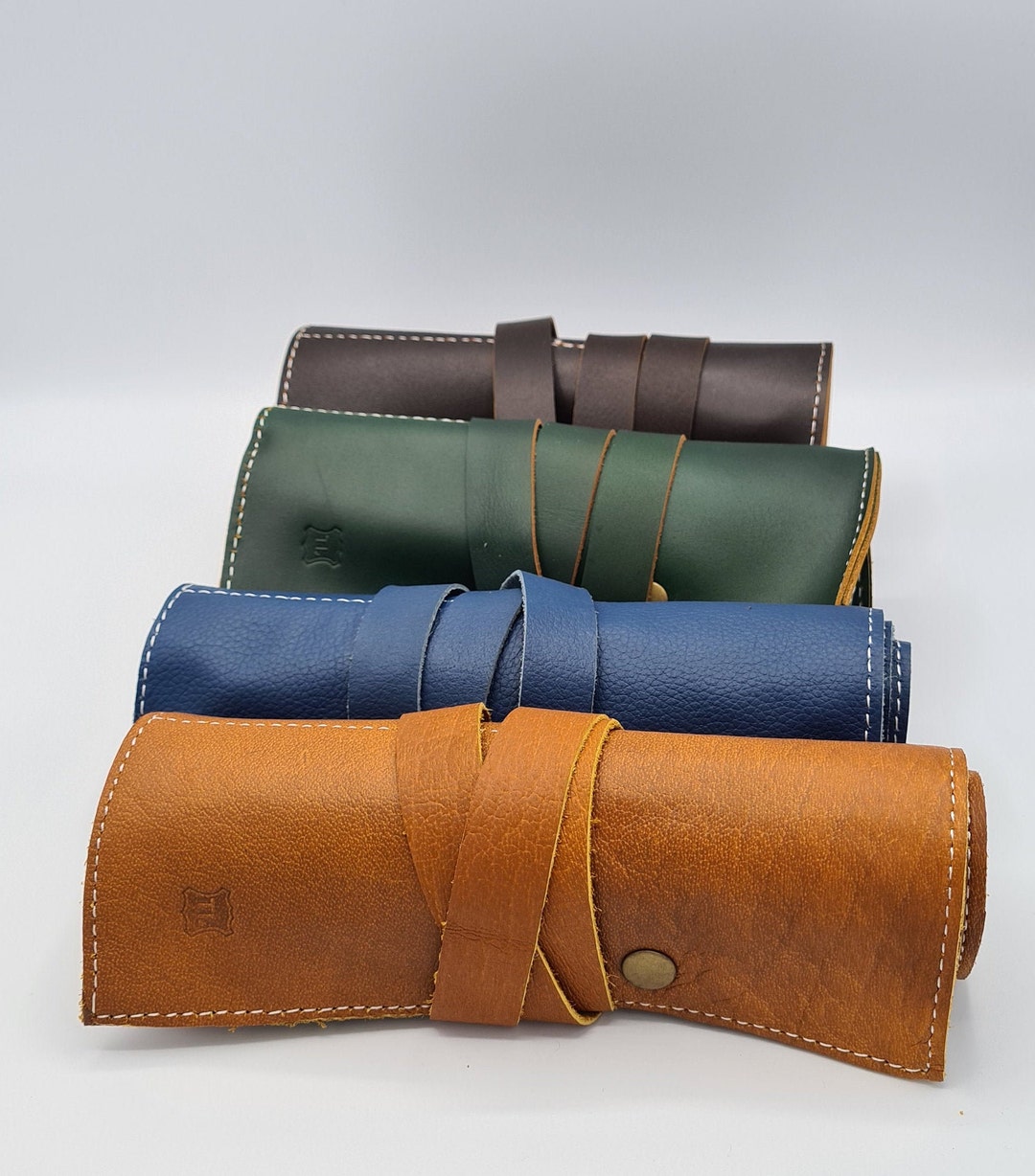 Handmade Full Grain Leather Watch Roll With Travel Pouch Etsy UK