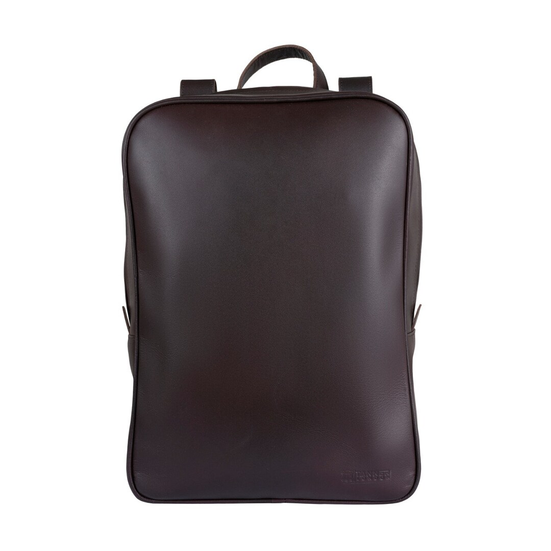 Handmade Full Grain Leather Backpack Rucksack College Work Travel