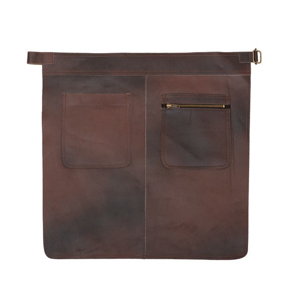 Tablier BBQ En Cuir Véritable - Protection Robuste Pour Maîtres Grilladeurs
