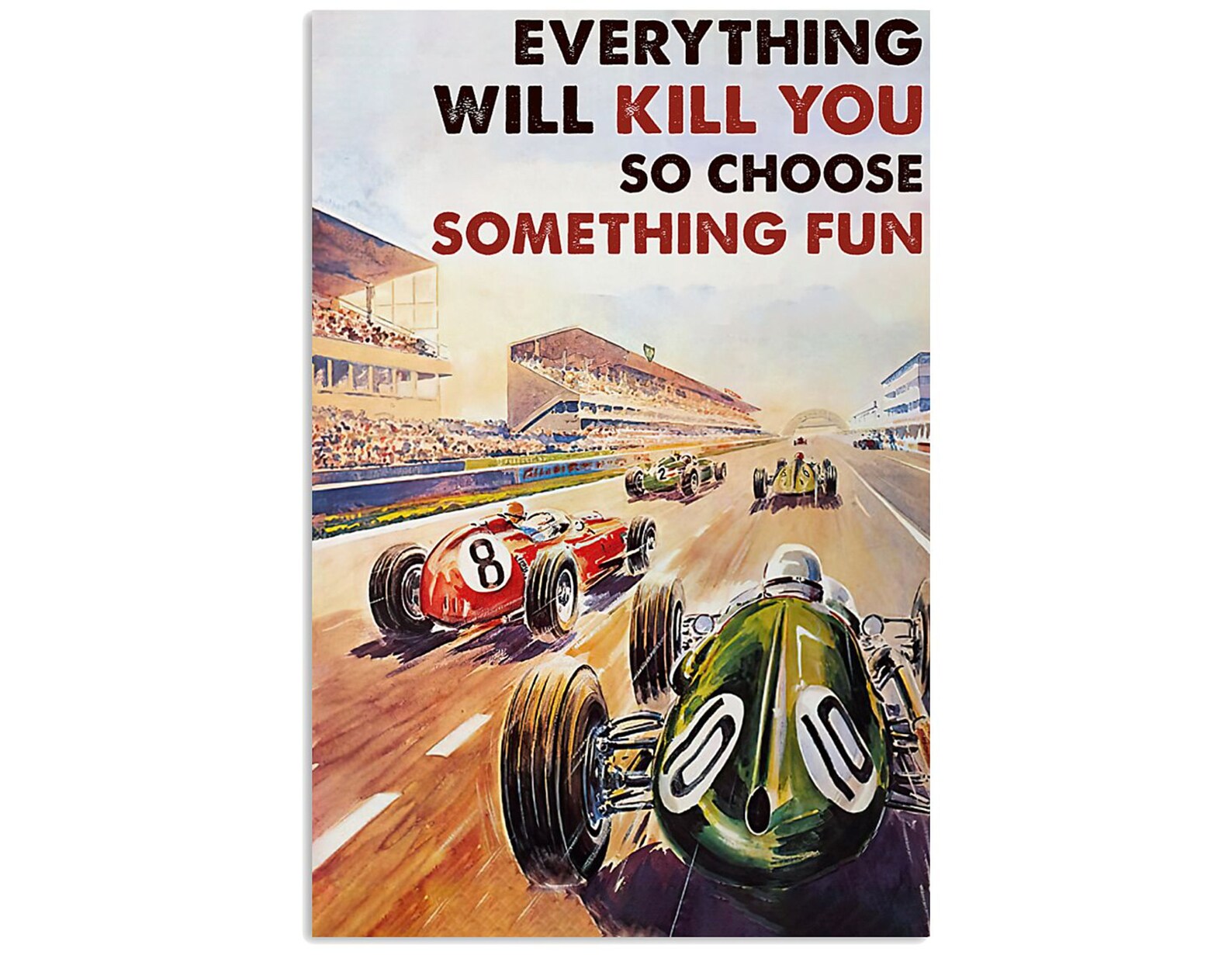 Car Racing Car Racing Poster Car Racing Art Print Racing Etsy