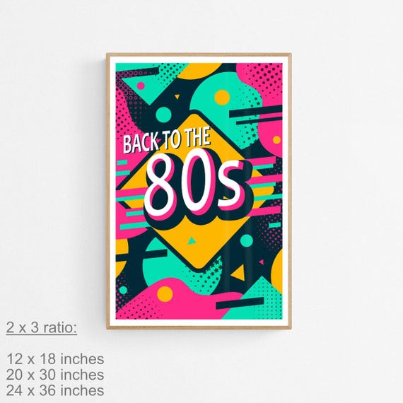 80s Exploding Poster 80s Design Poster
