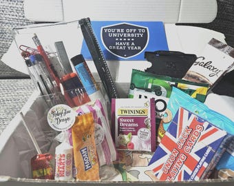 Uni Student Survival Kit Gift Box: Uni Essentials, Treats & Games