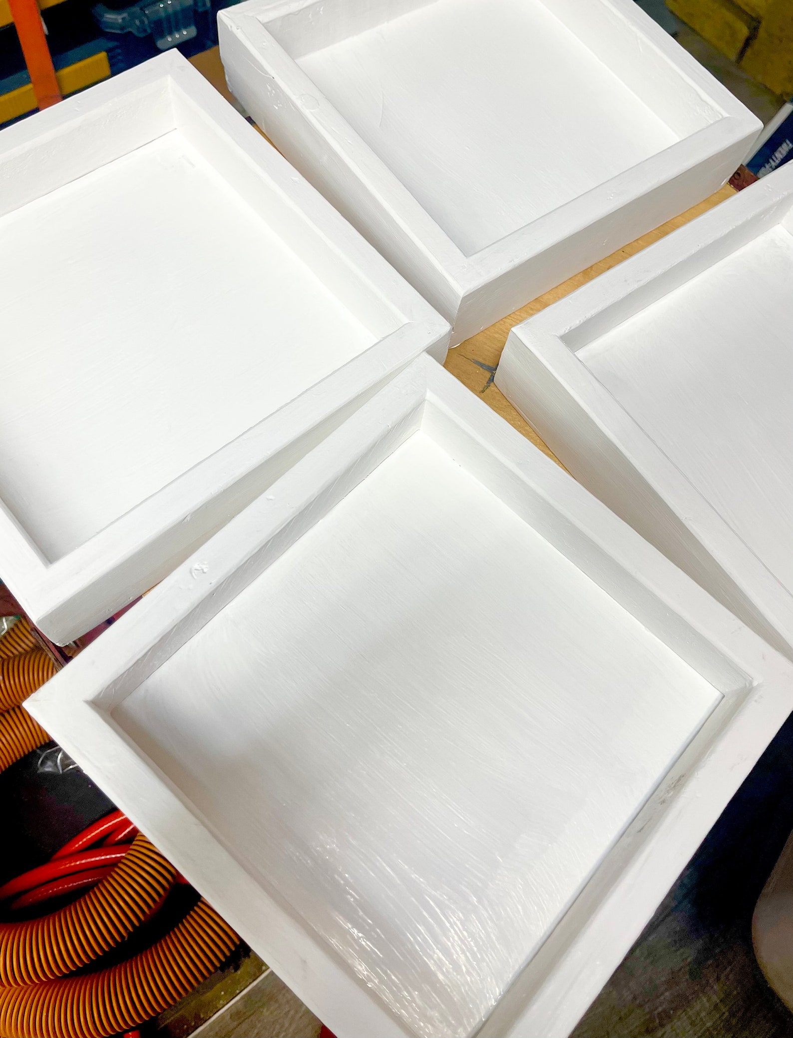 Wooden White Craft Shadow Box Frame 9x9x3 Small Bulk Etsy