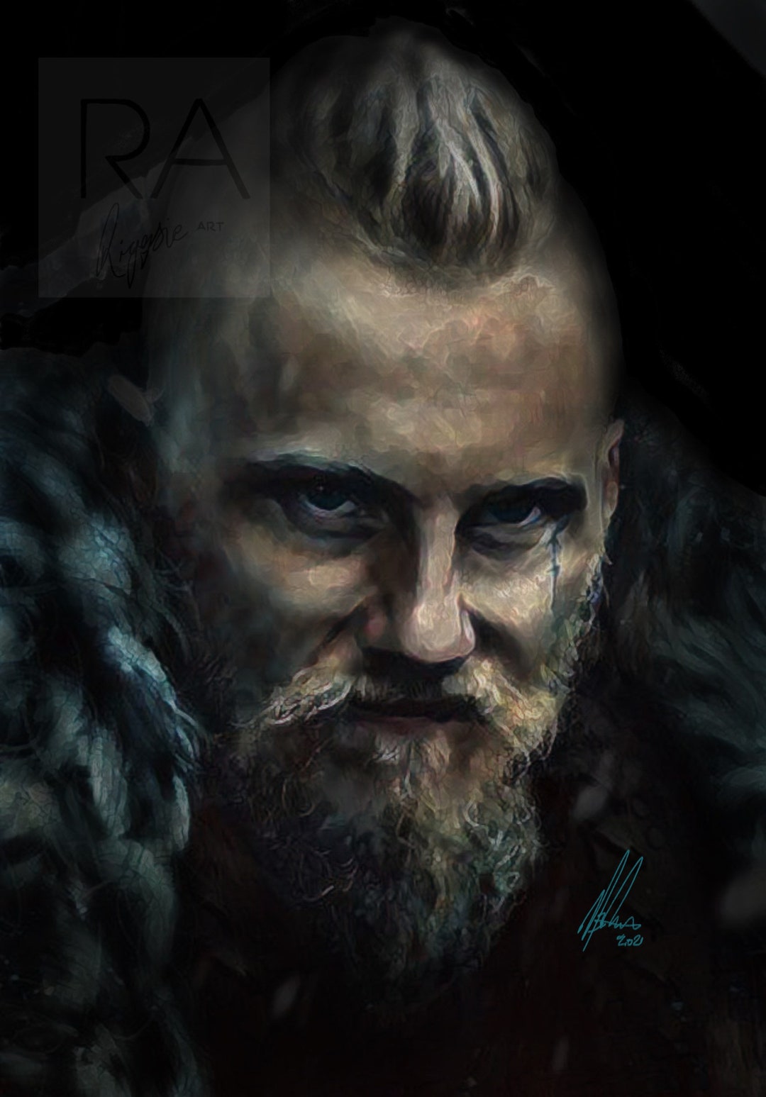 Ragnar Lothbrok and Björn Ironside, from Vikings