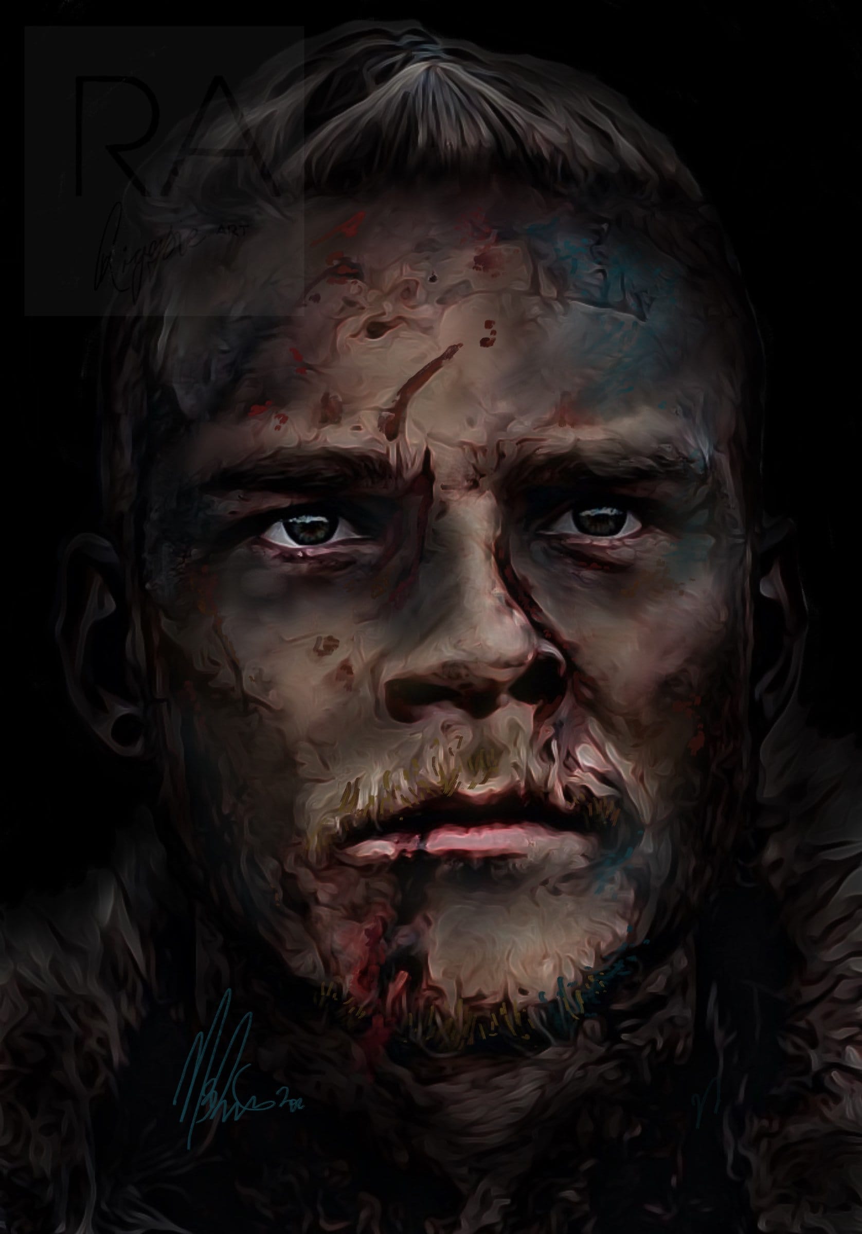 Bjorn Ironside / Ragnar Lothbrok / Vikings / Norway / Hand Drawn / Digital  Drawing / Wall Art / Picture / Print / Poster