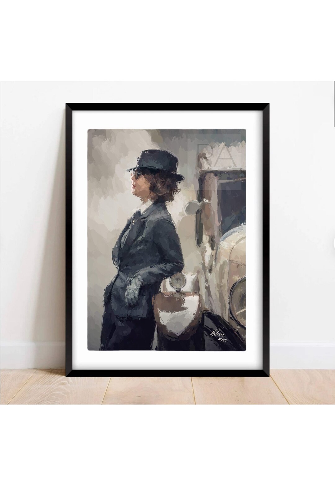 Polly Gray Poster Print, Helen Mccrory, Peaky Blinders, Hand Drawn