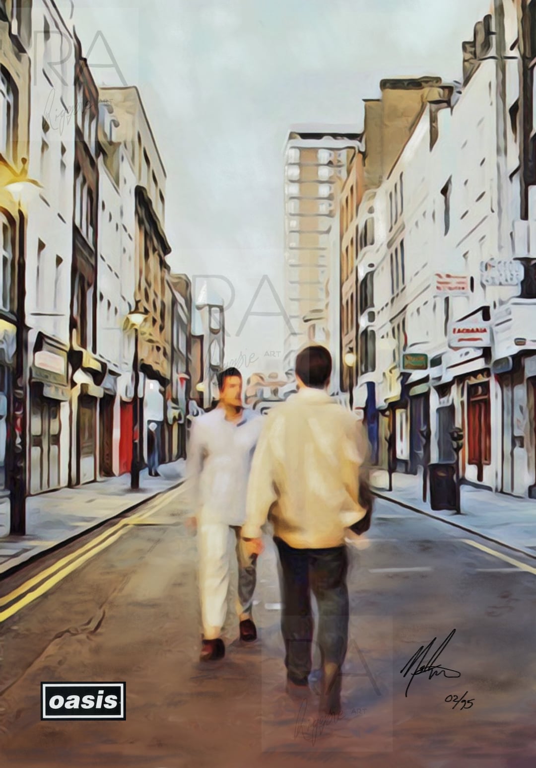 Oasis, Liam Noel Gallagher, Whats the Story Morning Glory Album Cover