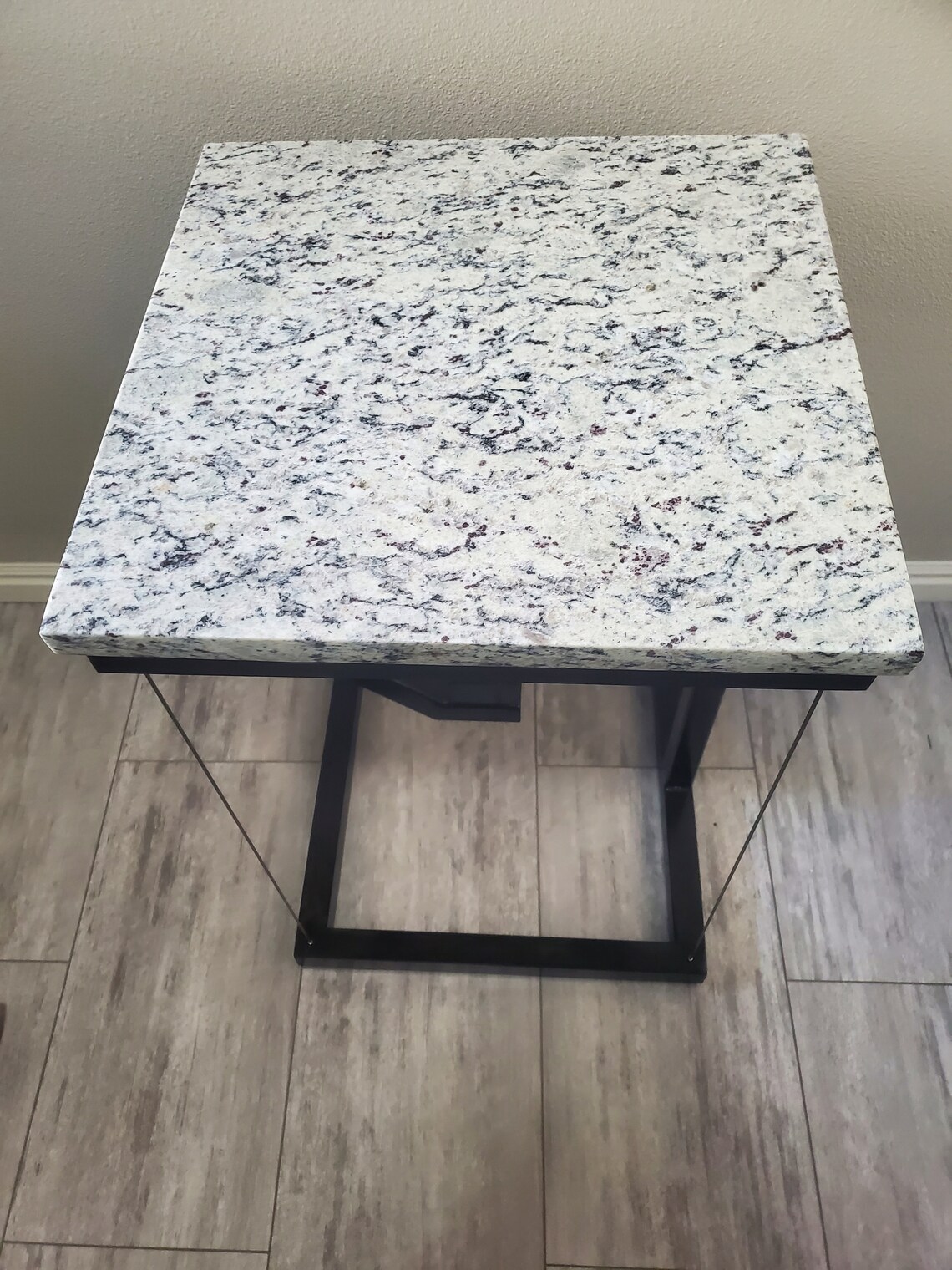 Tensegrity Floating Granite End Table Etsy