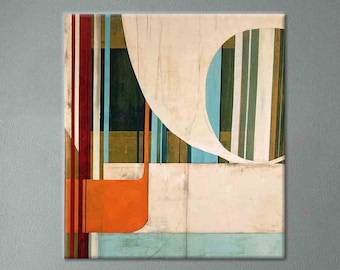 Abstrakt canvastavla: Modern geometrisk tavla
