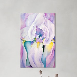 Georgia O&#39;Keeffe &#39;Light of Iris&#39; Canvas Art Print: Surreal Floral Wall Decor