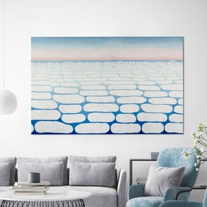 Georgia O&#39;Keeffe Cloud Canvas Art: Surreal Abstract Wall Decor