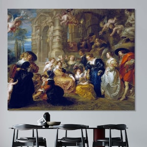 Rubens &#39;Garden of Love&#39; Canvas Print: Vintage Masterpiece Wall Art