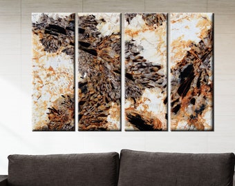 Abstract Marble Canvas Art: Multi-Panel Wall Decor