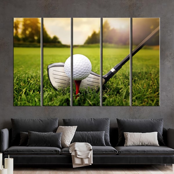 Golf Wall Art, Golf Canvas, Golf Decor, Golfer Art, Golf Photo Print, Golf Club Wall Art, Sport Wall Art, Golf Poster, Wall Art Canvas, Golf