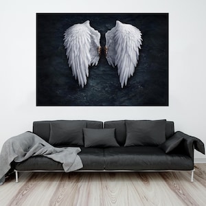 Lucifer Wings Canvas: Angelic Wall Art, Movie Artwork