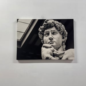 Statue Wall Art, David Wall Art, David Statue, Large Wall Art, Michelangelo Art, Buonarroti Poster, Office Wall Decor, Statue Canvas Print