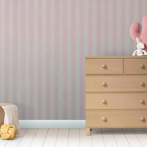 Carta da parati rosa, carta da parati a righe rosa, carta da parati per camerette, carta da parati a righe, carta da parati minimalista, carta da parati per bambini, carta da parati moderna,