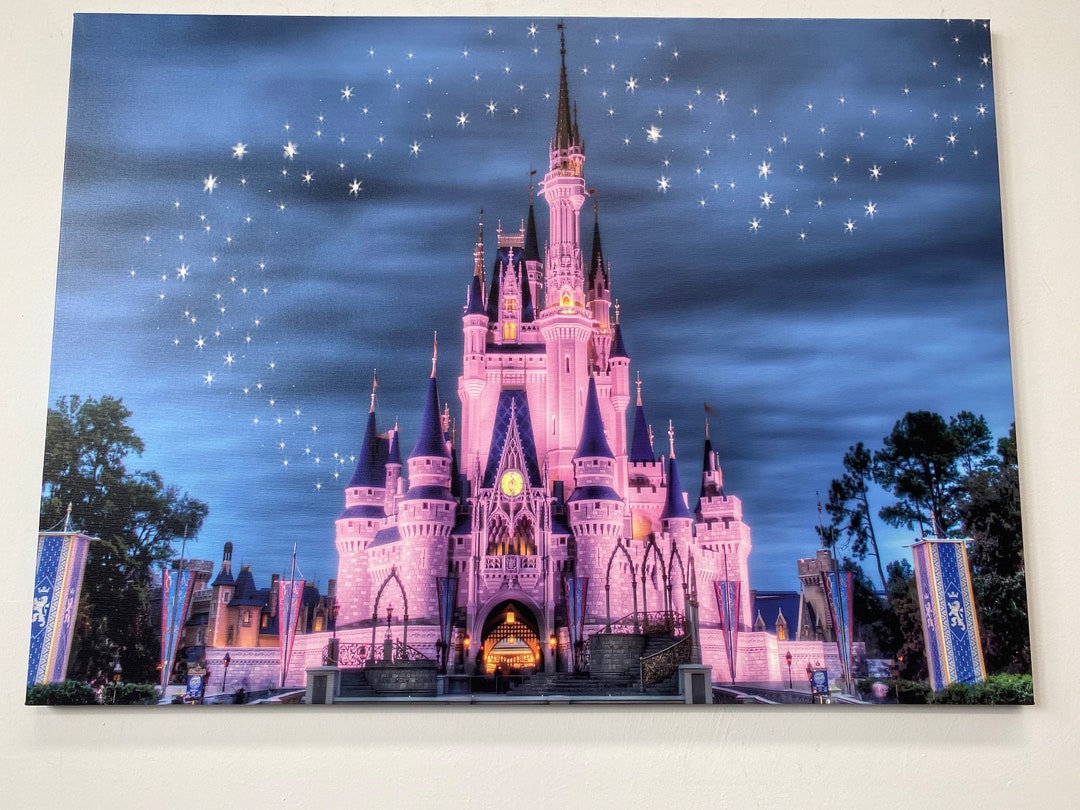 Disney Wall Art, Disneyland Print, Disney Castle Disney , Living Kids