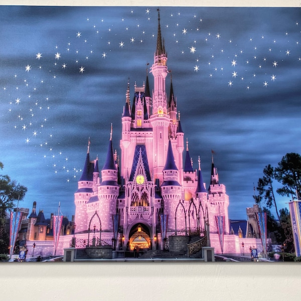 Disney Wall Art, Disneyland Print, Disney Castle Disney , Living Kids Home Room Decor Art, Disneyland Poster, Cinderella Castle Wall Art,