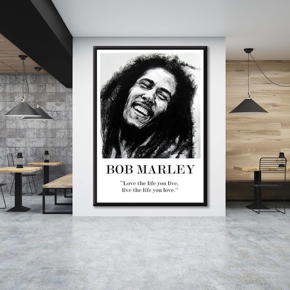 BOB MARLEY, Bob Marley Wall Decor, Bob Marley Poster, Love the