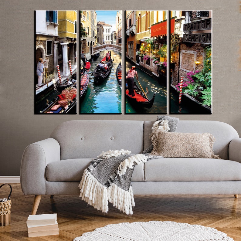 Venice Wall Art, Italy Wall Decor, Canvas Wall Art, Landscape Wall