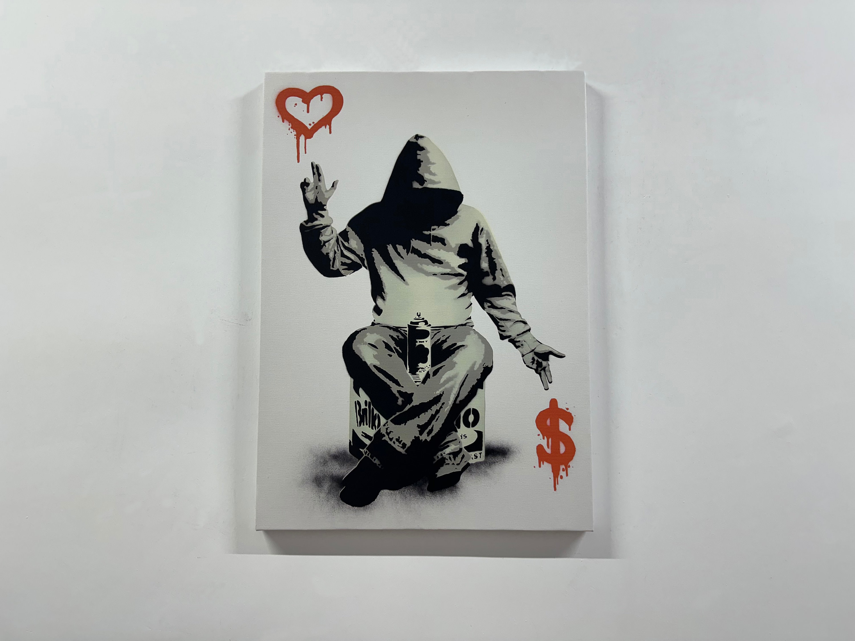 Banksy Love Over Money Canvas Print: Iconic Street Art - Etsy