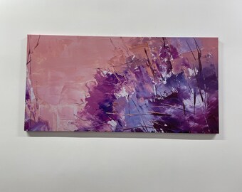 Impresión en lienzo de mármol abstracto: arte mural contemporáneo de gran tamaño