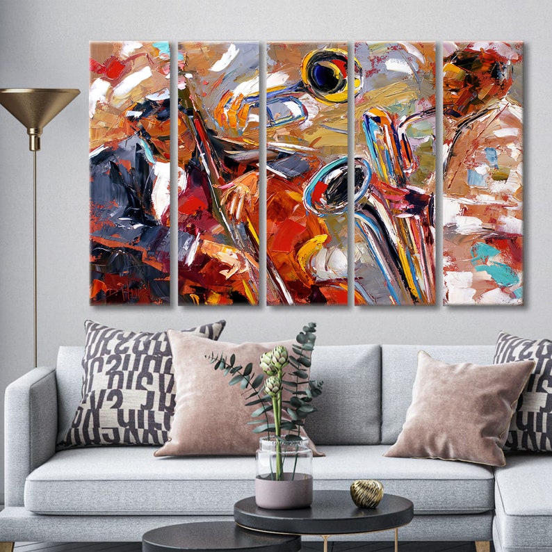 Abstract Jazz Art African American Art Jazz Artwork Extra | Etsy