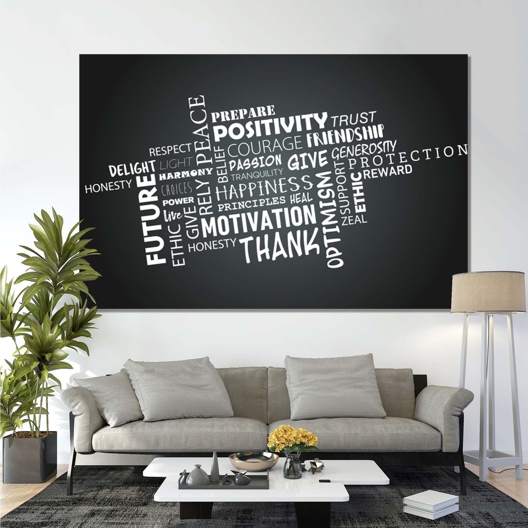 Office Canvas Decor, Motivational Canvas, Motivational Wall Art