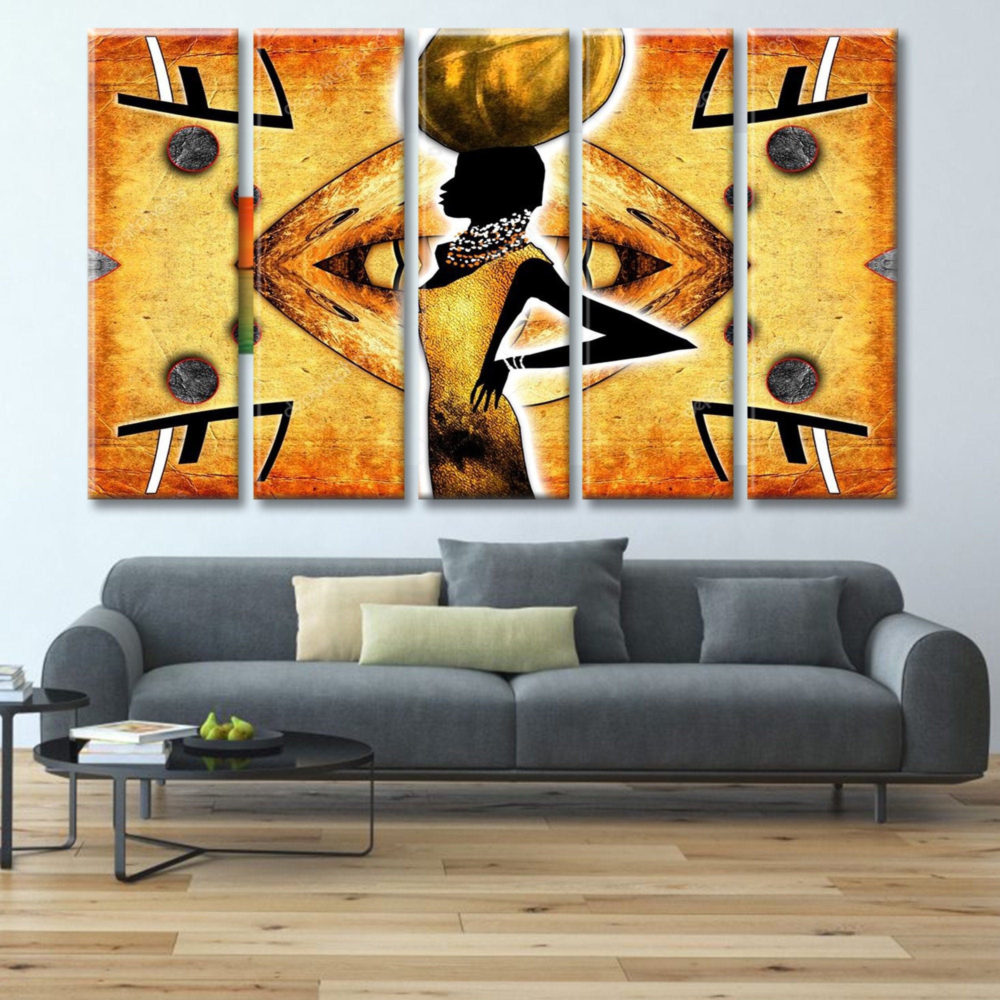 African Canvas Art Ethnic Canvas African Wall Art South Etsy