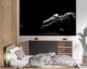 Erotische Nacktheit Wandkunst, Erotische nackt Kunst, Sexy Mädchen Körper Dekor, Sexy Wand Druck, Weiblichen Druck, Frau Silhouette Kunst, nackte Frau Wand, Reifen