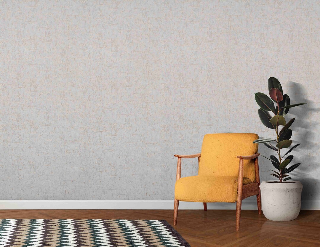 Yellow and Gray Wallpaper Wallpaper Living Room Wallpaper Etsy