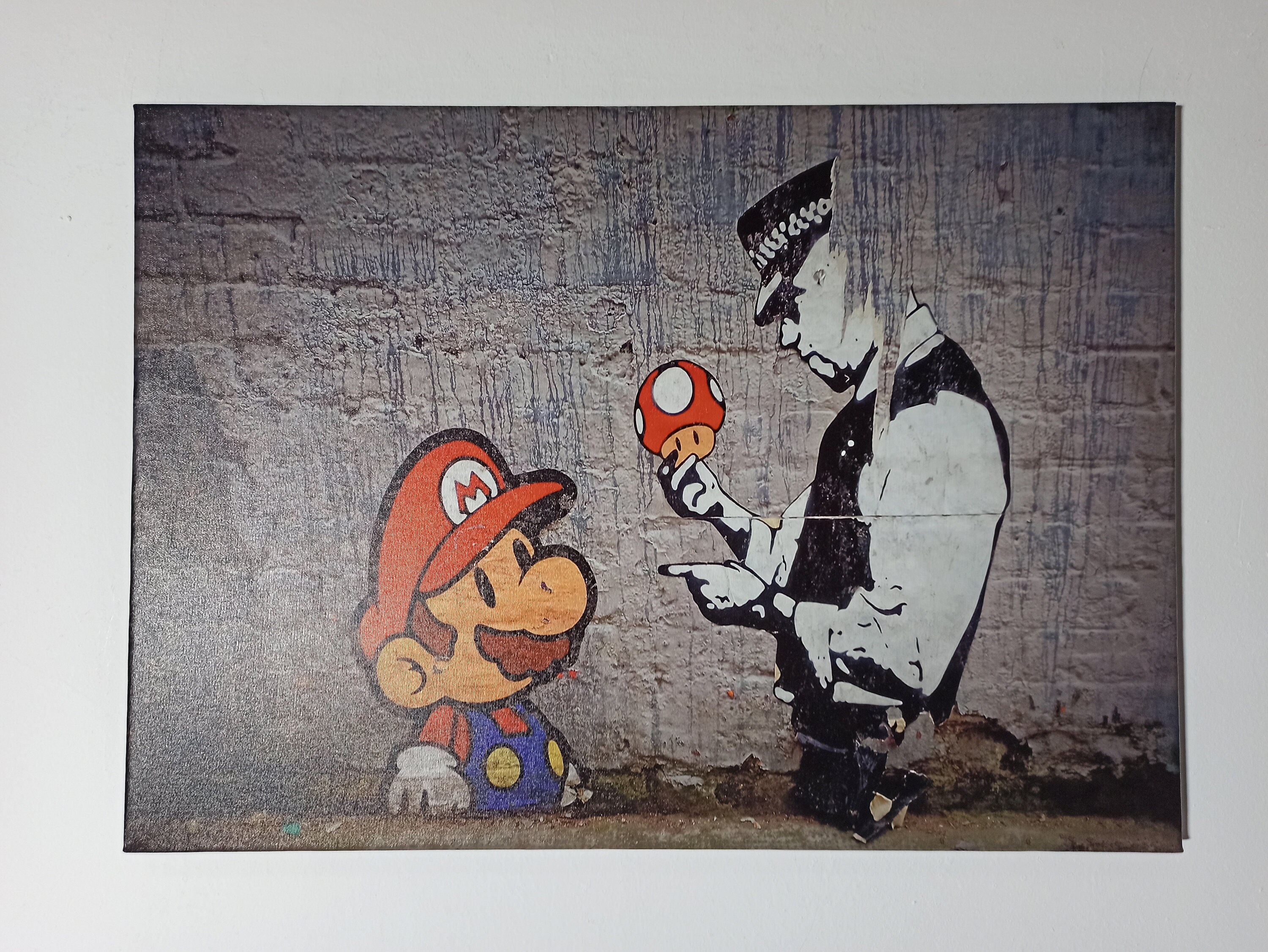 Poster Panorama Graffiti Banksy Super Mario Bros 30x21 cm