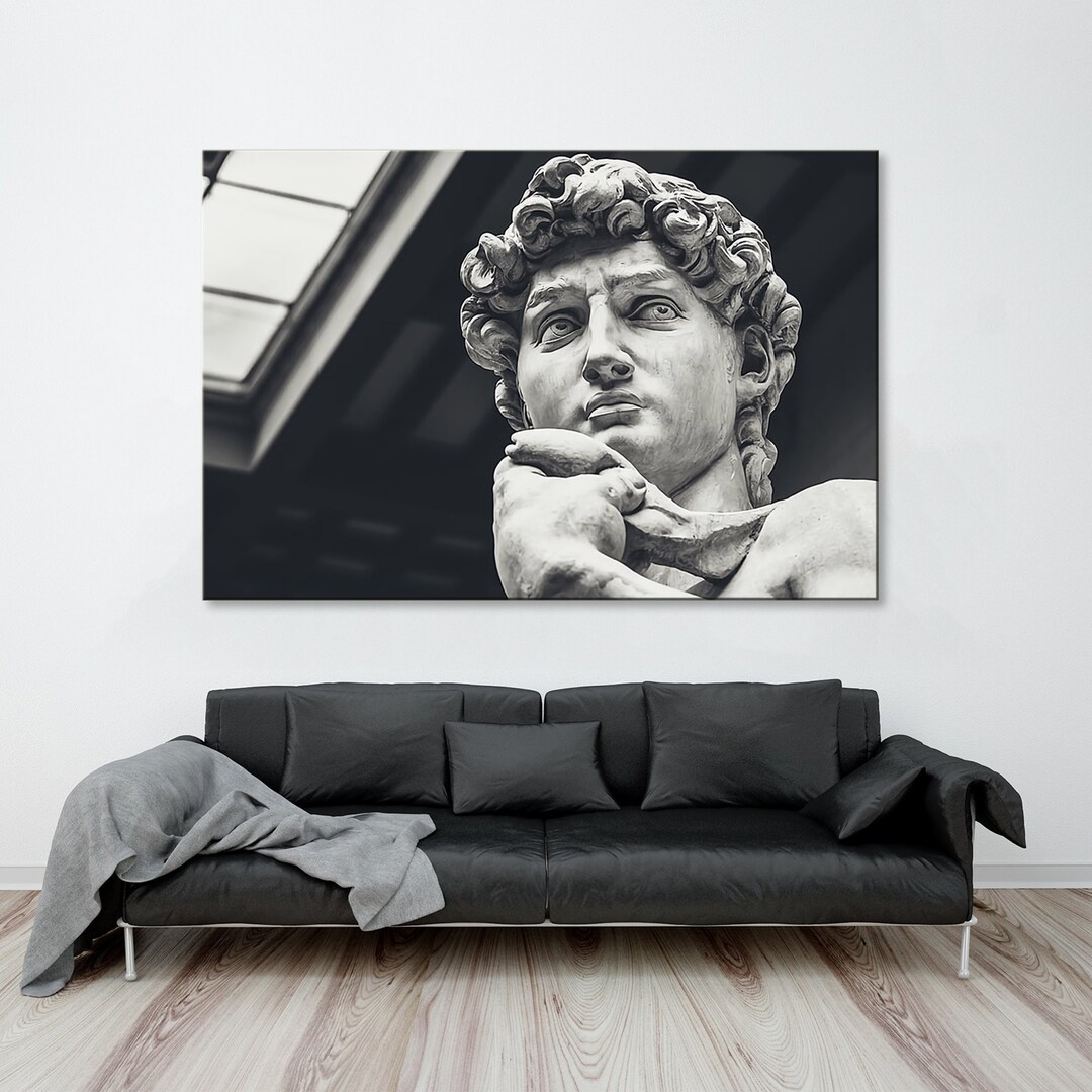 Statue Wall Art David Wall Art David Statue Large Wall Art Etsy