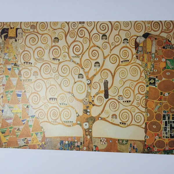 Klimt l’arbre de vie, art mural Gustav Klimt, décor mural de l’arbre de vie, art mural de la vie de l’arbre, décor mural en toile, arbre de Klimt, œuvre d’art,