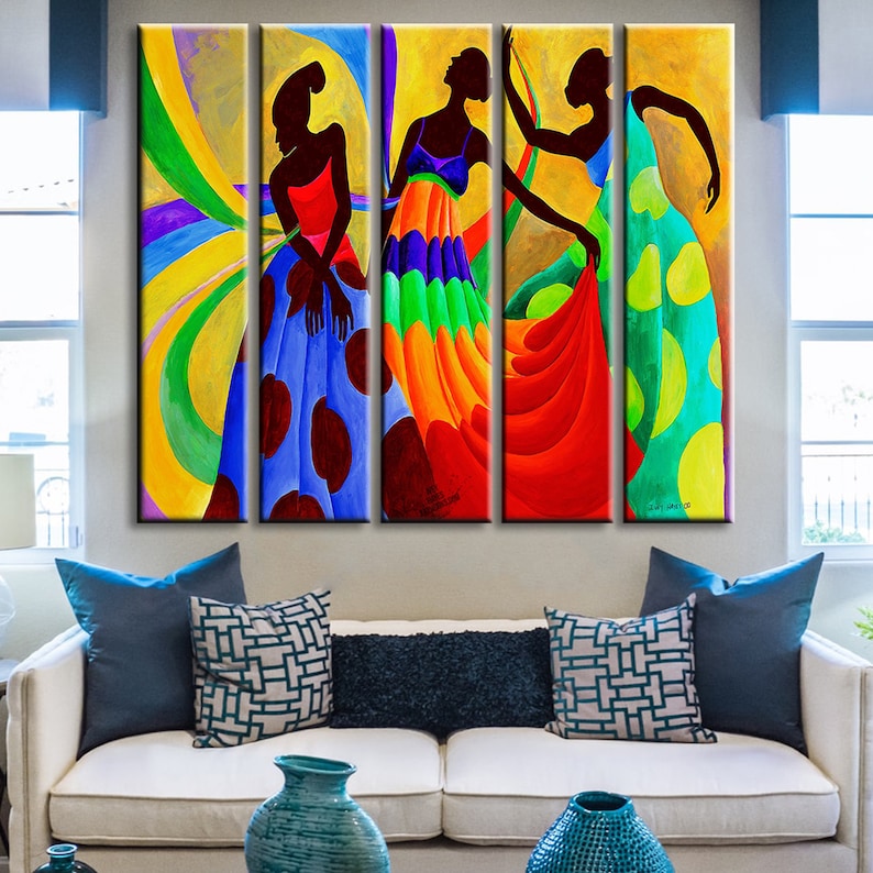 African Canvas Art Ethnic Canvas African Wall Art South Etsy