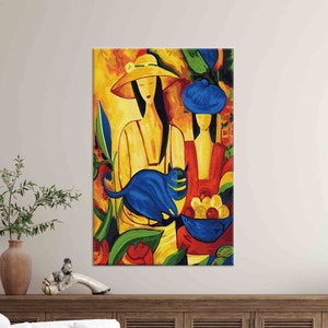 Personalisierte Wandkunst, Pablo Picasso Kunstwerk, Leinwand Wanddekor, Picasso Frauen und Katze Druck, Abstrakte Frau Wandkunst, Geschenk für Zuhause,