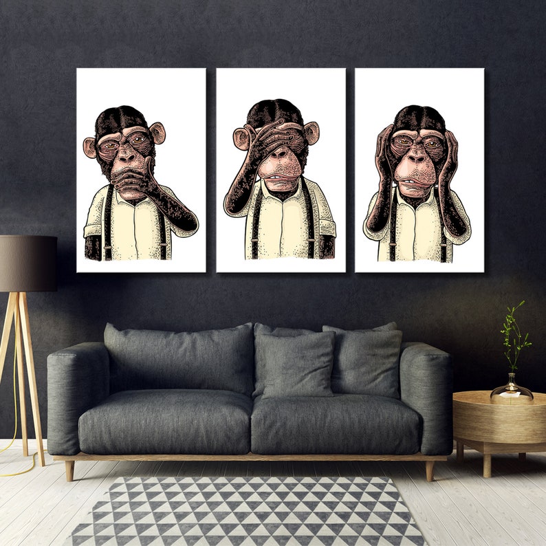 Three Wise Monkey Don't See Don't Hear Don't image 1